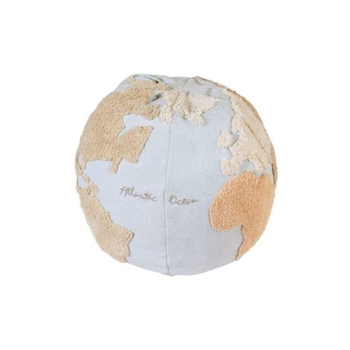 Lorena Canals World Map Pouf