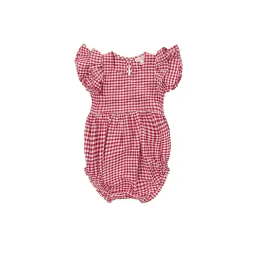 Baby Hattie Romper in Red Gingham