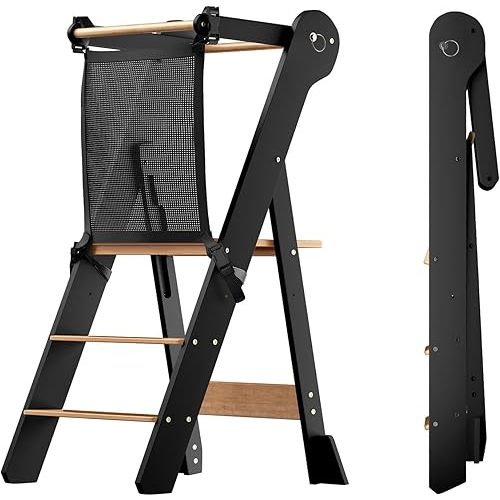 Foldable Toddler Kitchen Stool Helper