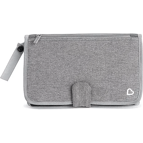 Munchkin® Go Change™ Portable Diaper Changing Kit with Changing Pad and Wipes Case, Grey