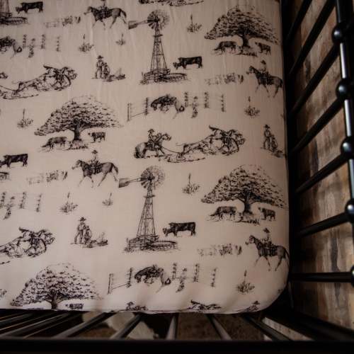 Heaven on Earth Bamboo Muslin Crib Sheet – Cowkid Clothing Company