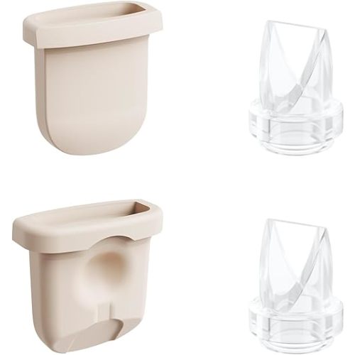 4pcs Breast Pump Parts, 2pcs Duckbill Valves and 2pcs Silicone Diaphragm Compatible with eufy S1 Pro/S1/E10/E20 Wearable Breast Pump, Replace for eufy Pump Original Parts Diaphragm Duckbill Valve