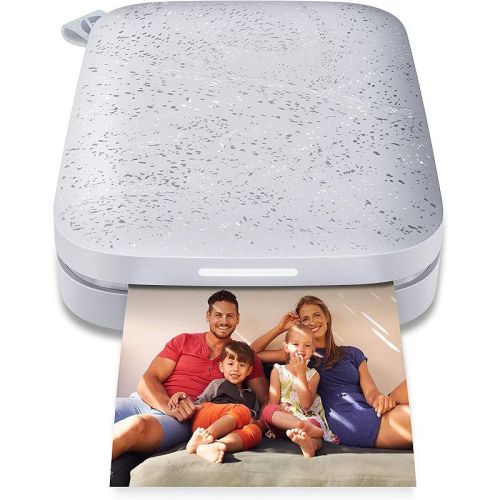HP Sprocket Portable 2x3" Instant Photo Printer Print Pictures on Zink Sticky-Backed Paper from your iOS & Android Device., Color: Luna pearl