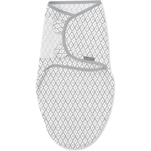 SwaddleMe by Ingenuity Easy Change Swaddle - Size Small/Medium, 0-3 Months, 1-Pack (Ikat Geo)