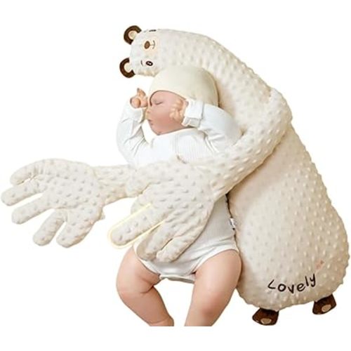 Companion Plush Toy - Animal Shaped Comforting Pillow, Soft Sensory Stuffed Animal for Soothing & Cuddling (Huggy Bear)