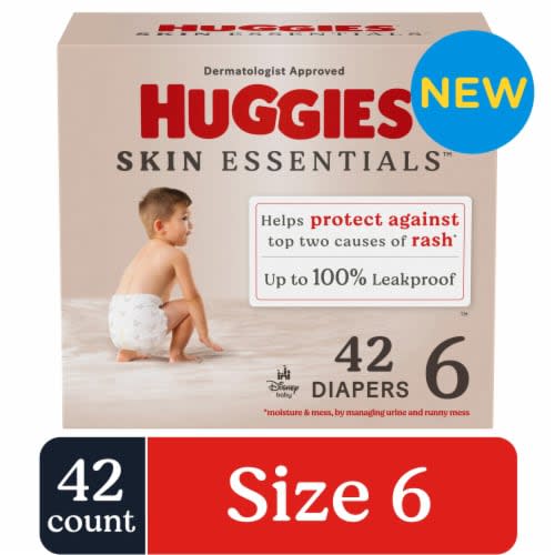 Huggies Skin Essentials Baby Diapers Size 6 (35+ lbs)