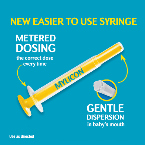 Infants' Mylicon Gas Relief Drops & Syringe, Dye Free, 0.5 fl oz HSA/FSA Eligible