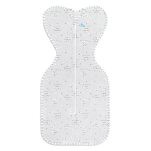 Love To Dream Swaddle, Baby Sleep Sack, Swaddle Up Self-Soothing Swaddles for Newborns, Get Longer Sleep, Snug Fit Helps Calm Startle Reflex, Lite 0.2 TOG Sleep Sack, 2.2-3.8kg, Grey