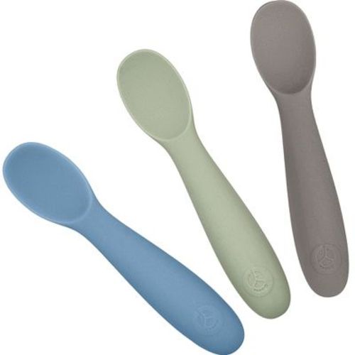 WeeSprout Baby Spoons for Self Feeding 6 Months +, 3 Pack + Carrying Case