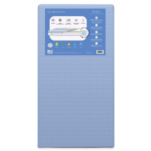 Delta Children Breathable Baby Crib and Toddler Mattress with Cloud Core