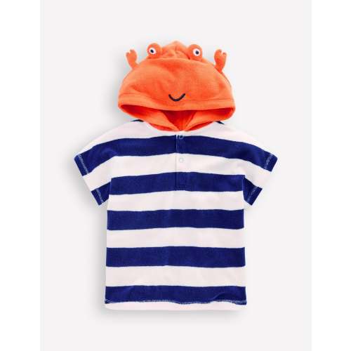Novelty Towelling Throw-on-Blue Crab | Boden UK