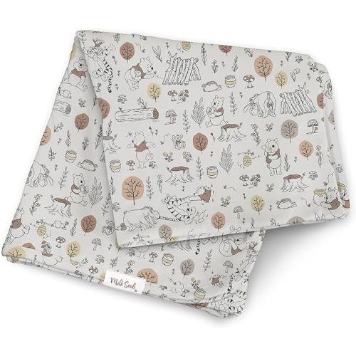 Milk Snob Disney Baby Boy/Girl Swaddle Blanket, Soft Receiving, Security and Play, Toddler Infant NewbornBedding, Baby Shower, Baby Registry Gift (Winnie The Pooh Baby Bee) 34 * 34 inches