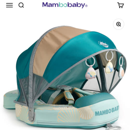 Mambobaby Float with Canopy and Tail Seashell