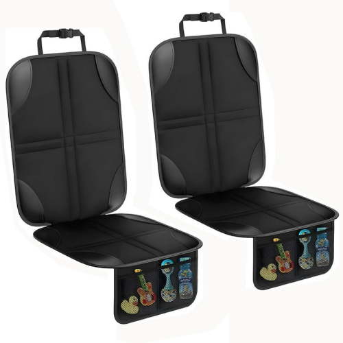 Car Seat Protector for Child with Non-Slip Backing (2 Pack)