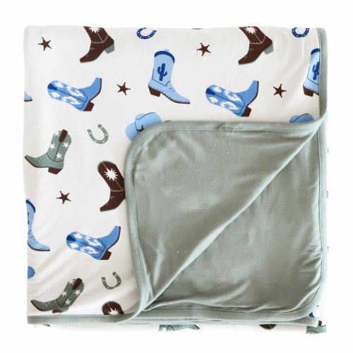 Boot Scootin' Double Sided Bamboo Blanket