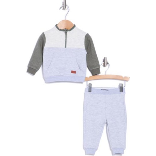 Colorblock Sweatshirt & Joggers Set