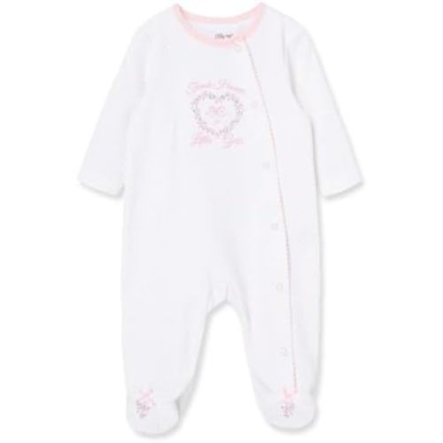 Little Me Baby Girls Cotton Side Snap Footie