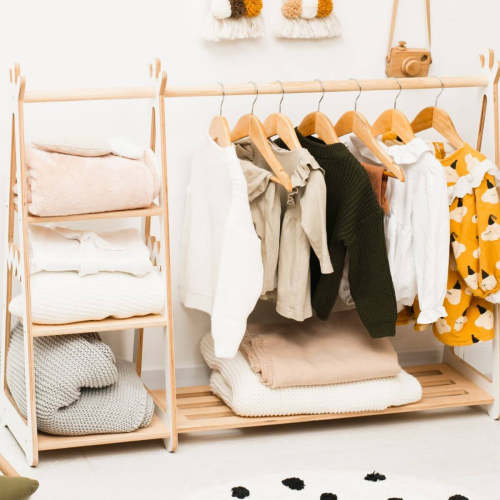 ✿ Wooden Children's Clothing Rack ✿ Enjoy The Wood