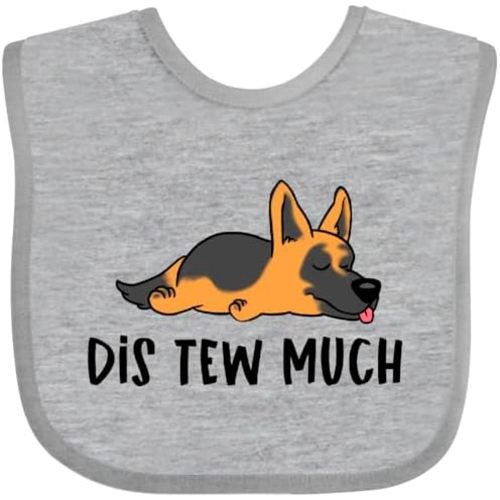inktastic Napping Dis Tew Much German Shepherd Baby Bib