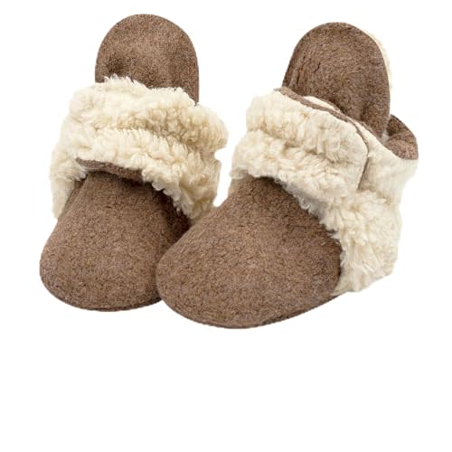 Zutano unisex-baby Cozie Fleece Baby Booties With Grippers