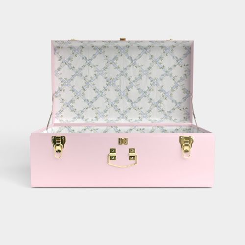 Grand Trunk - Pink - Timeless Trellis / Embroidery