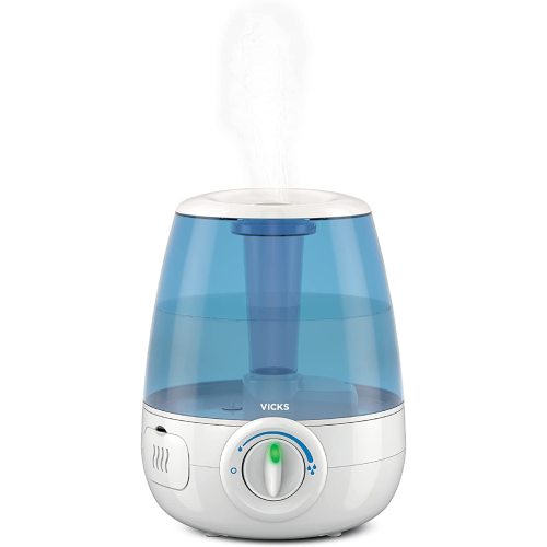 Vicks Filter-Free Ultrasonic Cool Mist Humidifier, Medium Room, 1.2 Gallon Tank-Humidifier for Baby and Kids Rooms, Bedrooms and More