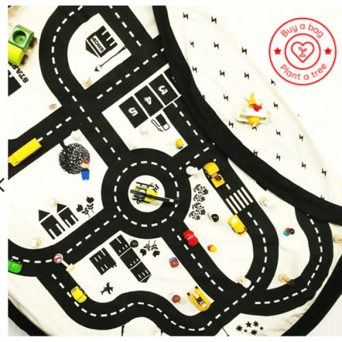 Roadmap/thunderbolt toy storage bag - Play & Go store