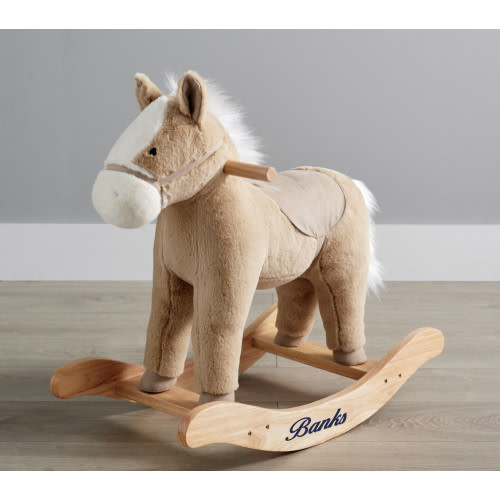 Musical Horse Plush Nursery Rocker