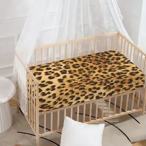 Leopard Pattern Print Baby Crib Sheet – GearFrost