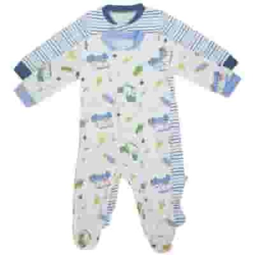 Milkberry Bamboo Pajamas Coverall for Baby Boys Footed Sleep Bodysuit for Infants Size 0-3 Months Golf Champion