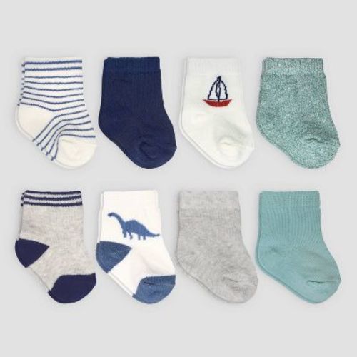 Carter's Just One You® Baby Boys' Dino Crew 8pk Socks - 0-3m