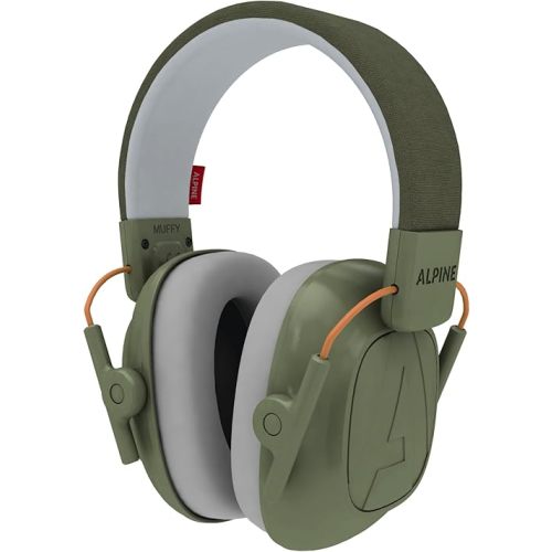 Alpine Muffy Kids - Noise Cancelling Headphones for Kids - CE & ANSI Certified - 25dB - Sensory & Concentration Aid - Green