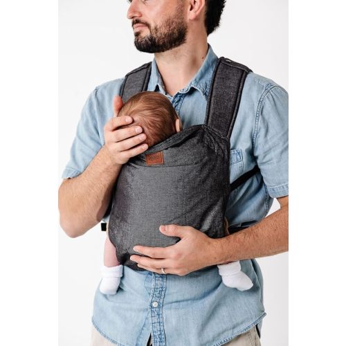 Happy! Original Baby Carrier – Lightweight Ergonomic Soft Structured Carrier for Newborns to Toddlers (7–45 lbs), Adjustable Fit, Breathable Linen, Front & Back Carry