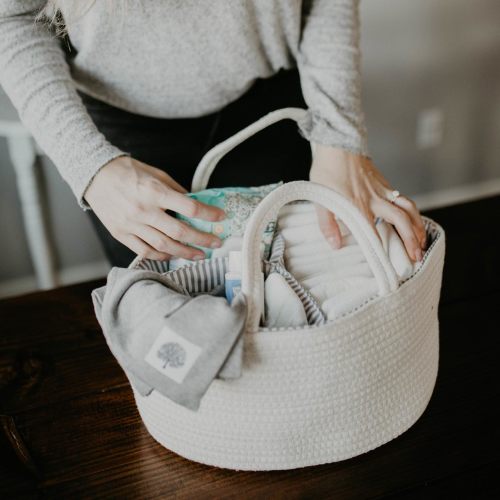 Nursery Storage & Organization | Rope Diaper Caddy | Parker Baby Co.