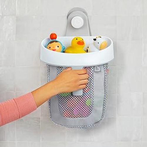 Amazon.com: Munchkin® Super Scoop™ Hanging Bath Toy Storage with Quick Drying Mesh, Grey : Home & Kitchen