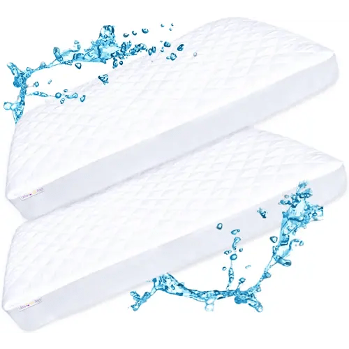 Amazon.com: Pack N Play Mattress Protector Pad - Waterproof & Noiseless, Ultra-Soft Breathable Mattress Cover for Pack and Plays, Playards and Mini Cribs, Highly Absorbent Fitted and Dryer Safe (2 Pack) : Baby