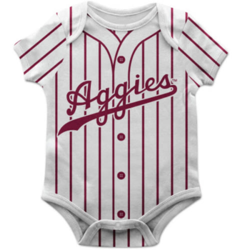 Infant Sublimated Baseball Jersey Onesie - White - The Warehouse at C.C. Creations