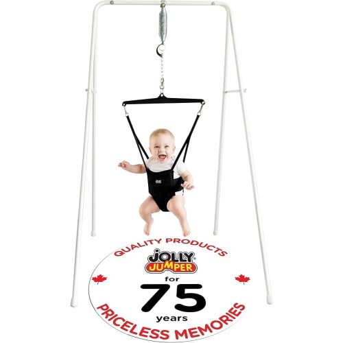 Jolly Jumper *Classic* (Black) - Trusted by Parents, Loved by Babies for Over 75 Years. The Original Baby Exerciser and Your Alternative to Activity Centers and Baby Bouncers.