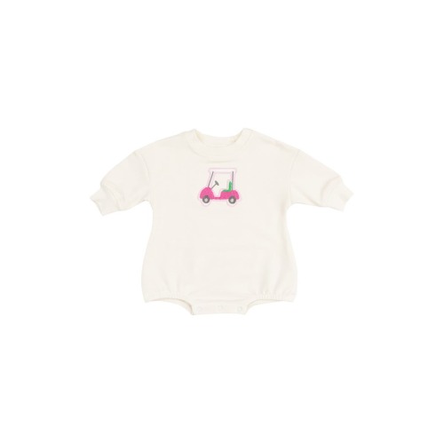 Golf Cart Stretch Organic Cotton Bubble Bodysuit, 6-12M
