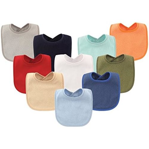 Hudson Baby Unisex BabyDrooler Bib with Waterproof Lining
