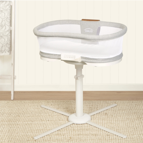 HALO - BassiNest Luxe Vibrating Bassinet, Bedside Sleeper - white
