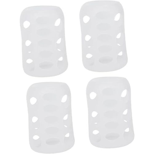 4pcs Silicone Baby Bottle Cover Anti-Slip Shockproof Feeding Bottle Sleeves Soft and Protective 3.34 * 2.24 * 2.24inch