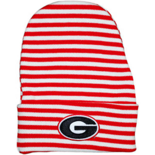 UGA Newborn Knit Cap Red Stripes – universityspirit.com