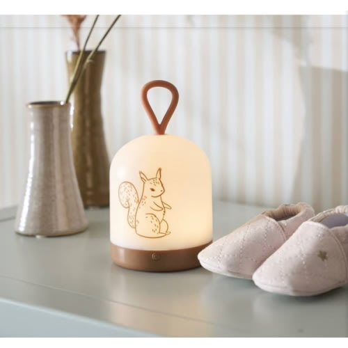 Veilleuse portative Écureuil - terracotta, Linge de lit & Déco