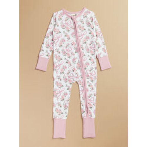 Amelia Floral Bow Sleeper in Multi | Tullabee