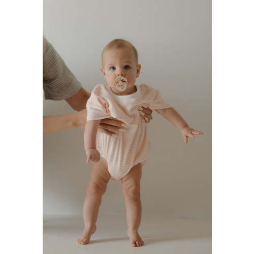 Terry T-Shirt Romper | Cotton Candy