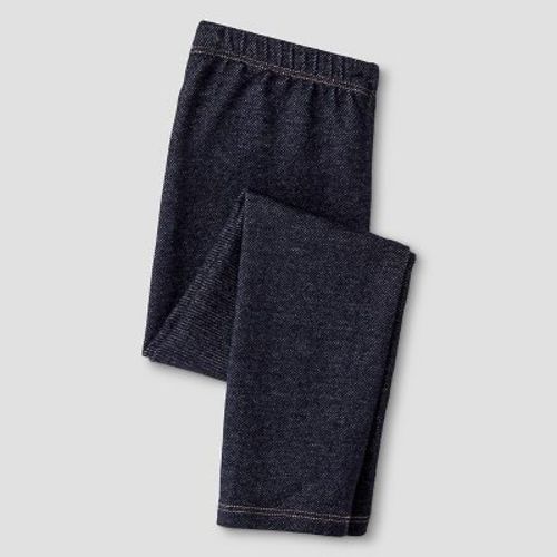 Toddler Girls' Solid Leggings - Cat & Jack™ Black 18m