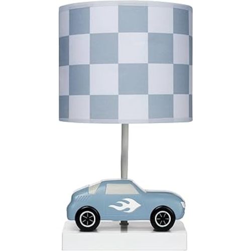 Lambs & Ivy Little Racer Hand Painted Car/Transportation Lamp w/Shade and Bulb