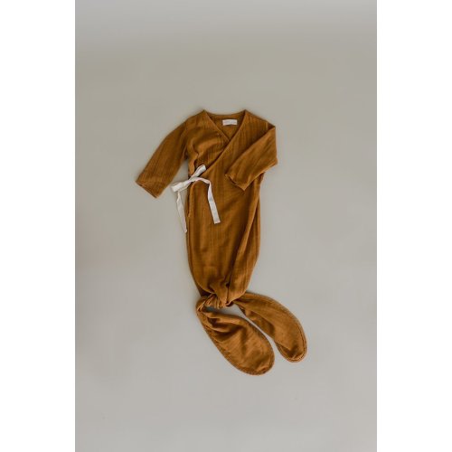 Essential Knotted Gown | Caramel | August River Co
