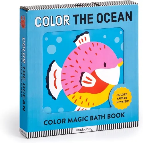 Color the Ocean Color Magic Bath Book